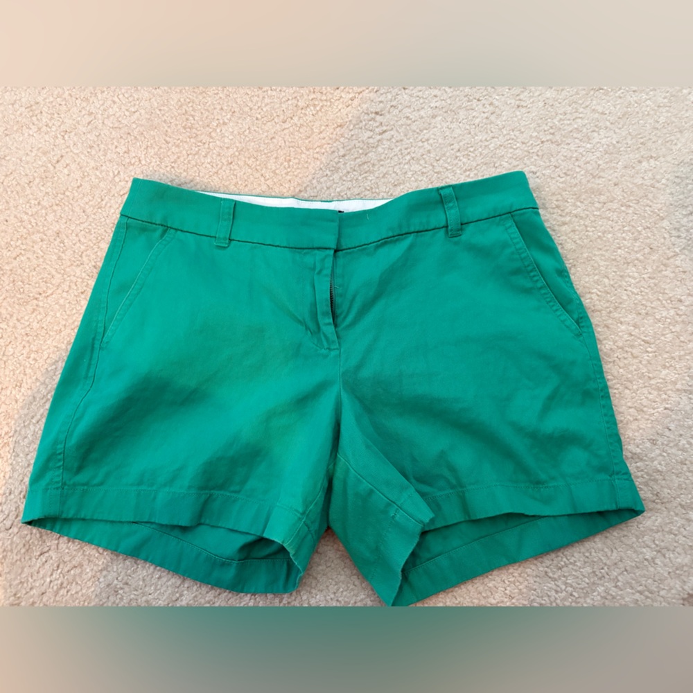 J. Crew Vibrant Green shorts